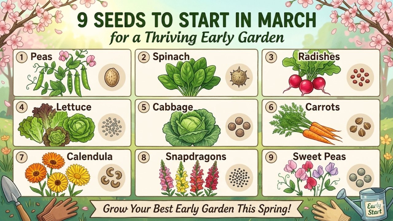 9 Seeds to Start in March for a Thriving Early Garden