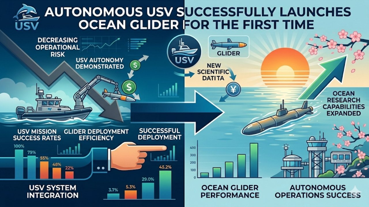 Autonomous USV Successfully Launches Ocean Glider for the First Time