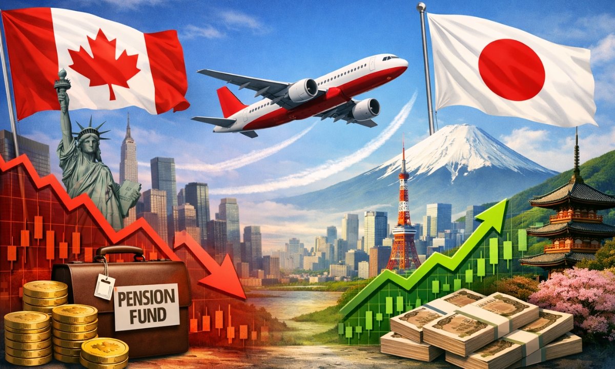 Canadian Pension Giants Turn to Japan, Scale Back US Investments