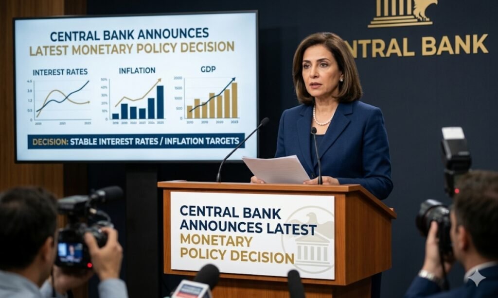 Central Bank Announces Latest Monetary Policy Decision