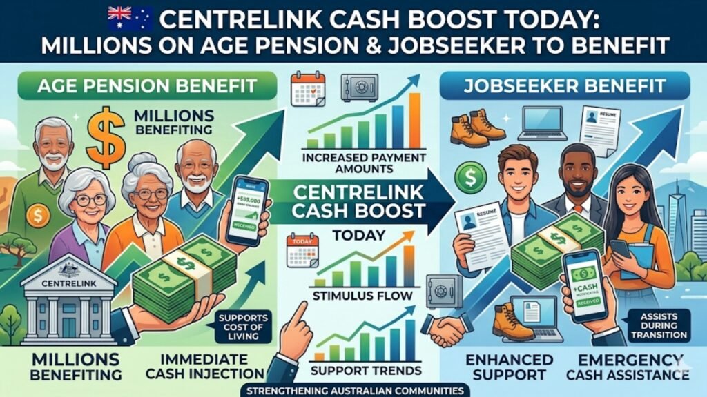 Centrelink Cash Boost Today: Millions on Age Pension & JobSeeker to Benefit