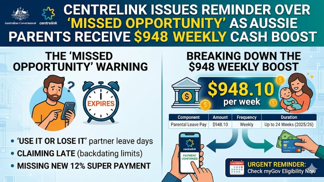 Centrelink Issues Reminder Over ‘Missed Opportunity’ as Aussie Parents Receive $948 Weekly Cash Boost