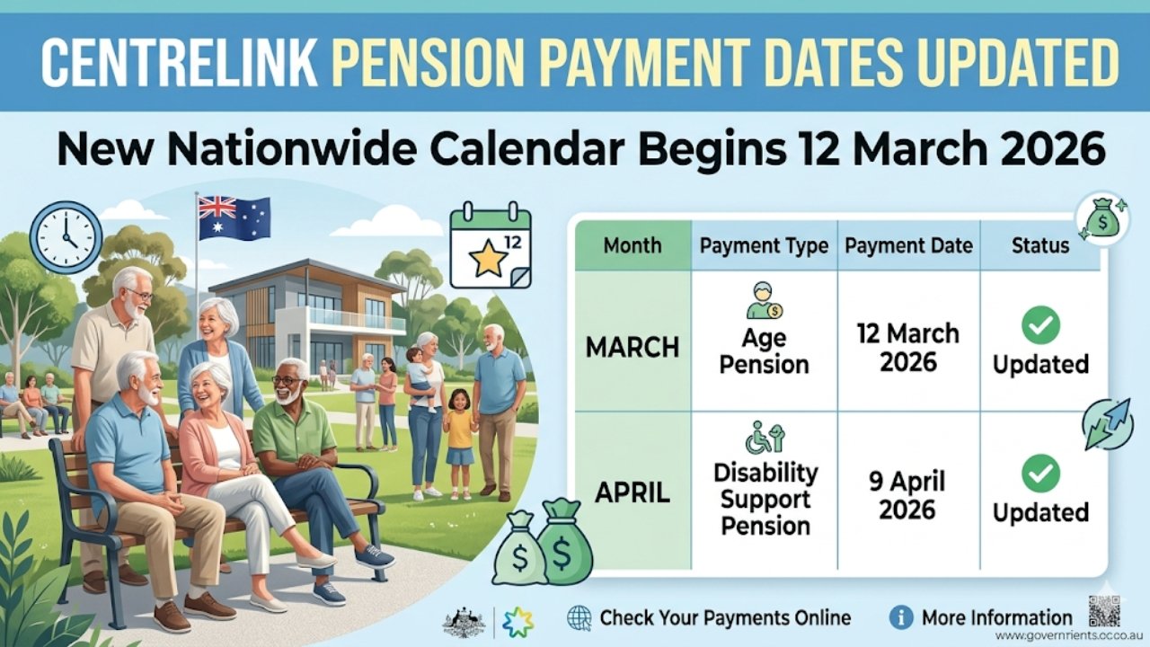 Centrelink Pension Payment Dates Updated: New Nationwide Calendar Begins 12 March 2026