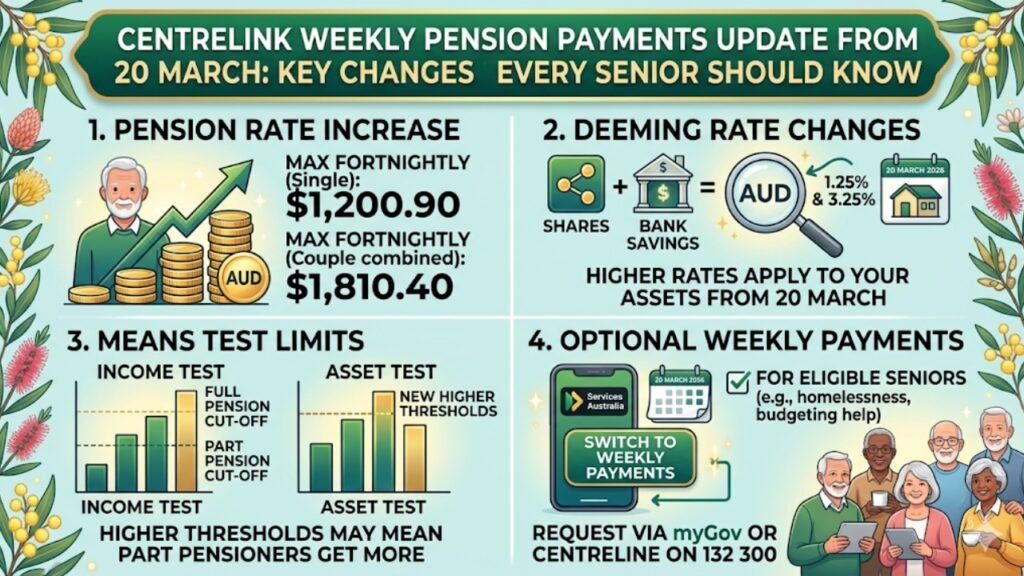Centrelink Weekly Pension Payments Update From 20 March: Key Changes Every Senior Should Know