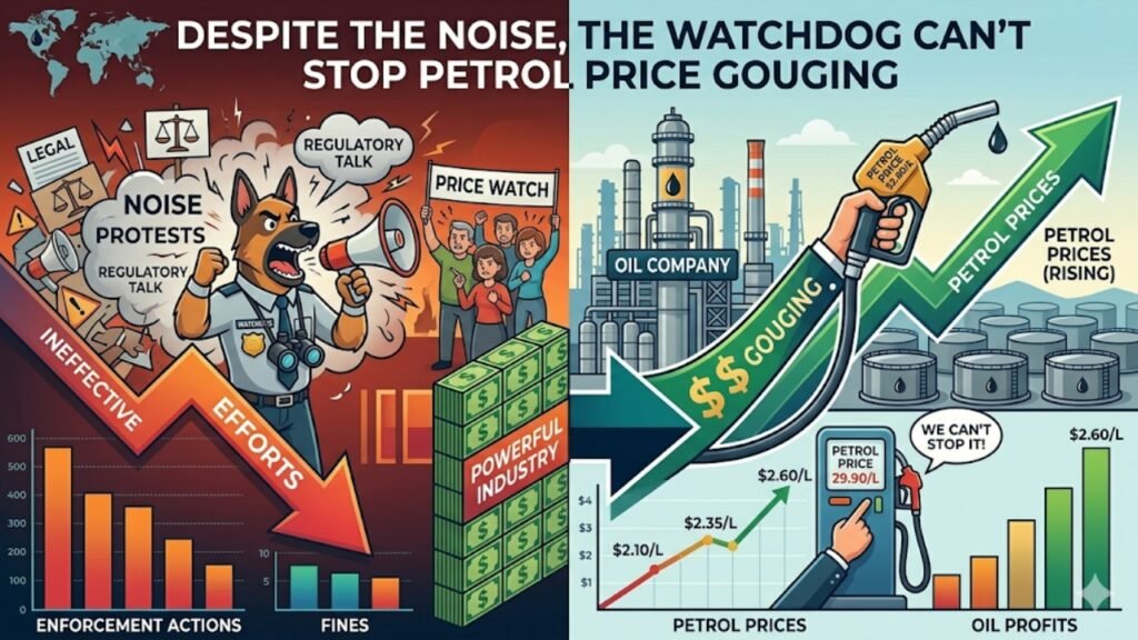 Despite the Noise, the Watchdog Can’t Stop Petrol Price Gouging