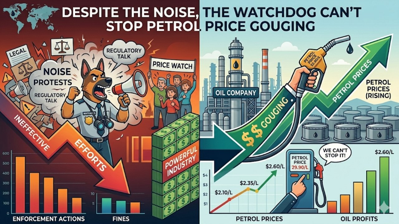 Despite the Noise, the Watchdog Can’t Stop Petrol Price Gouging