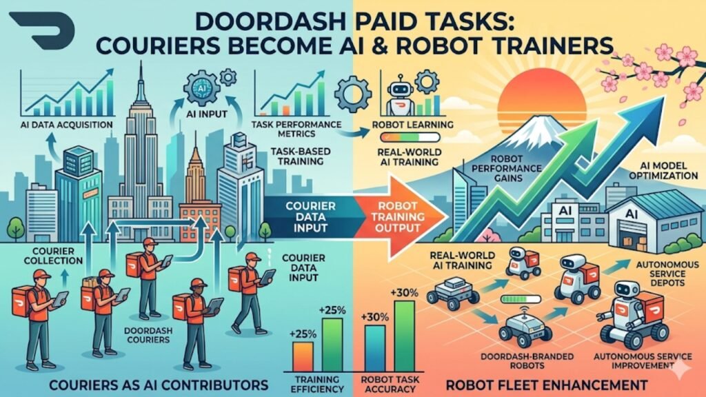 DoorDash Launches Paid Tasks That Turn Couriers into AI & Robot Trainers