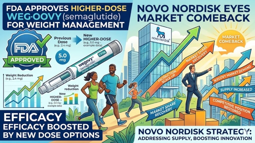 FDA Approves Higher-Dose Wegovy as Novo Nordisk Eyes Market Comeback