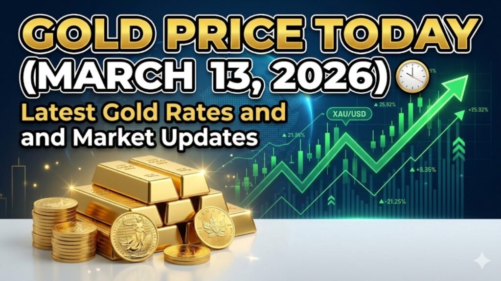 Gold Price Today (March 13, 2026): Latest Gold Rates and Market Updates