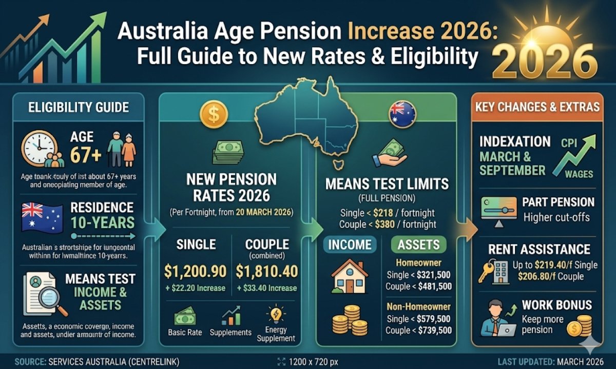 Australia Age Pension Increase 2026: Full Guide to New Rates & Eligibility
