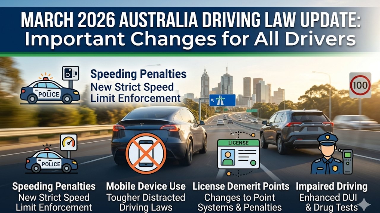 March 2026 Australia Driving Law Update: Important Changes for All Drivers