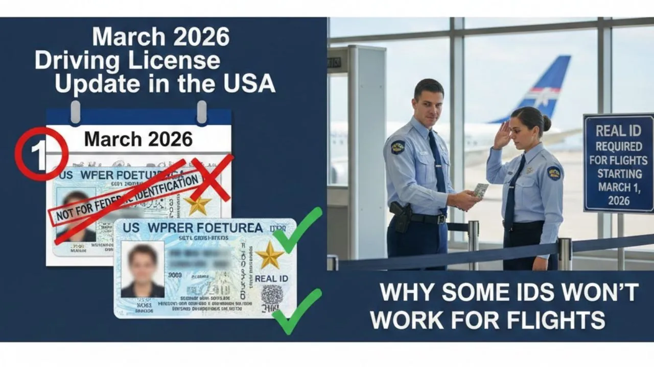 March 2026 Driving License Update in the USA: Why Some IDs Won’t Work for Flights