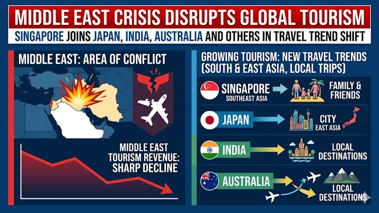 Middle East Crisis Disrupts Global Tourism as Singapore Joins Japan, India, Australia and Others in Travel Trend Shift