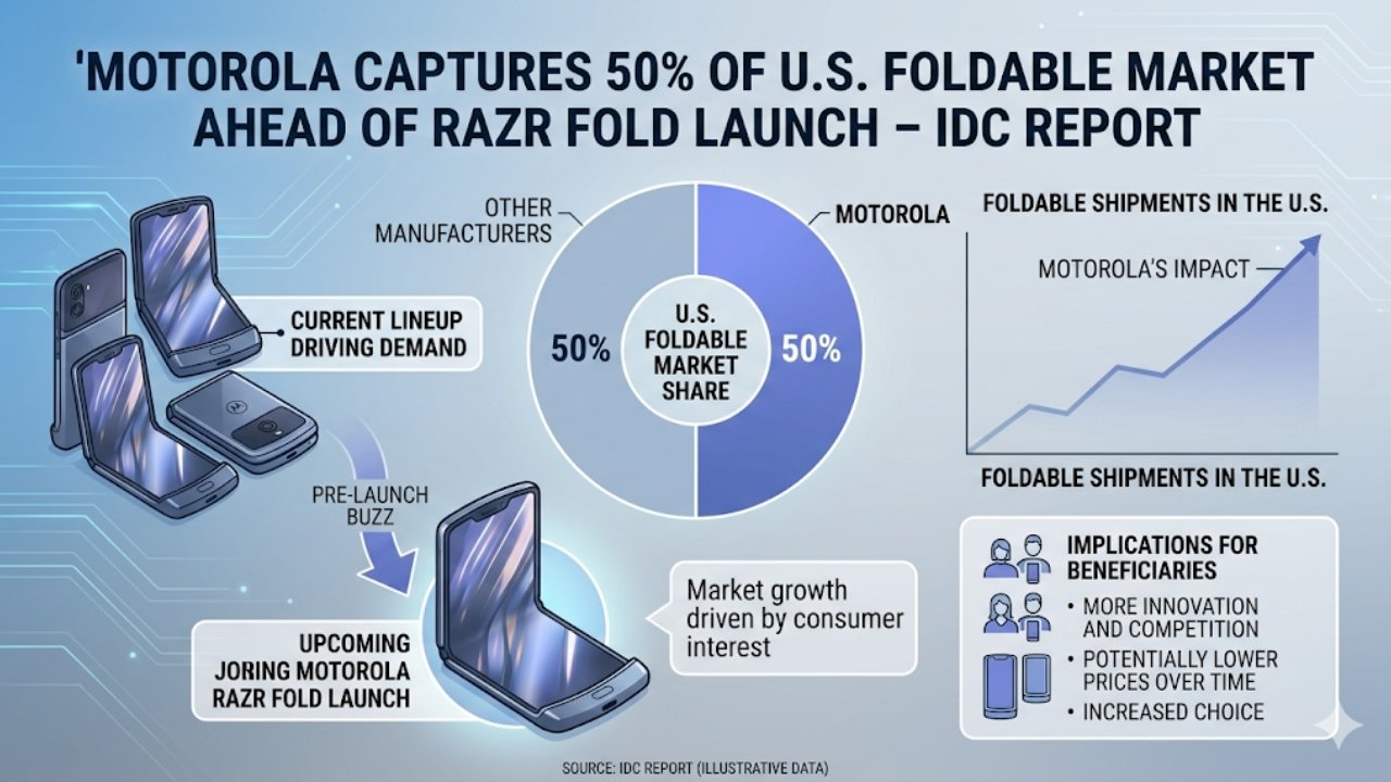 Motorola Captures 50% of U.S. Foldable Market Ahead of Razr Fold Launch – IDC Report