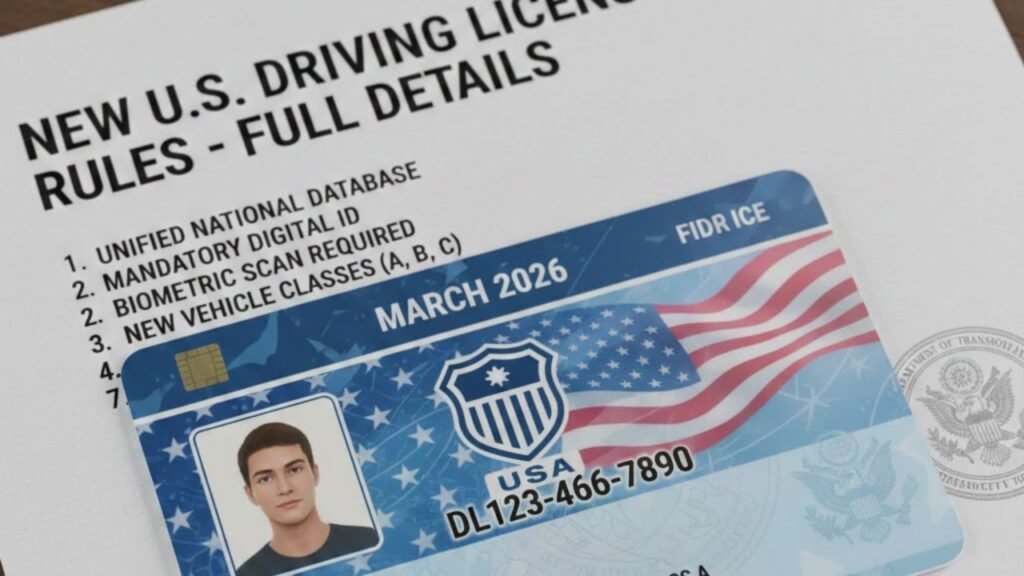 New U.S. Driving License Rules Starting March 2026 – Full Details