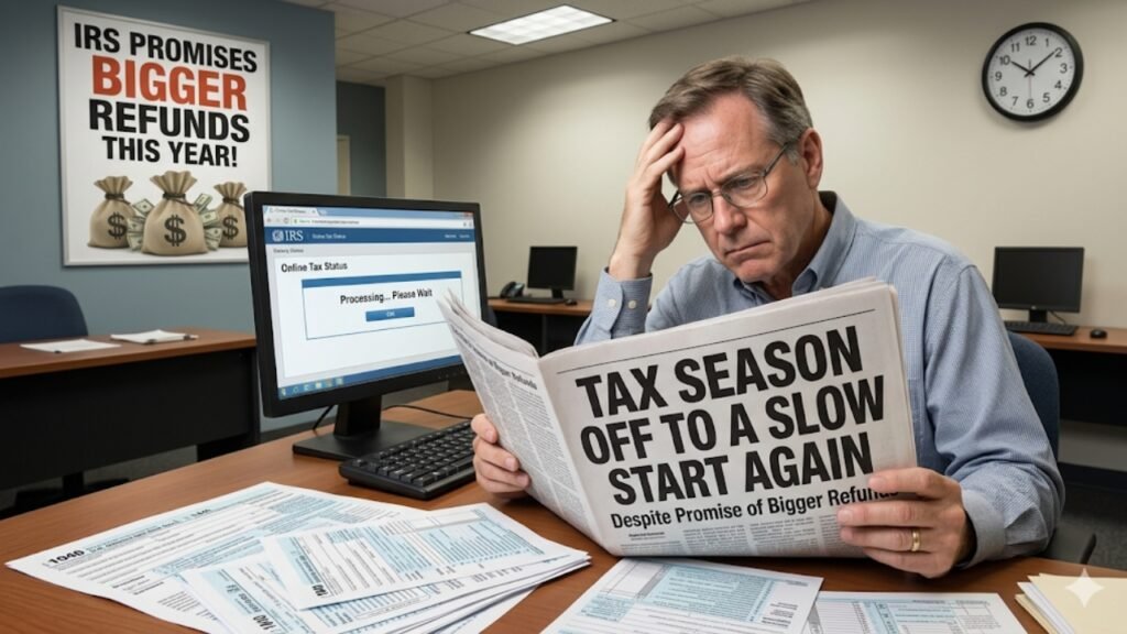 Tax Season Off to a Slow Start Again Despite Promise of Bigger Refunds