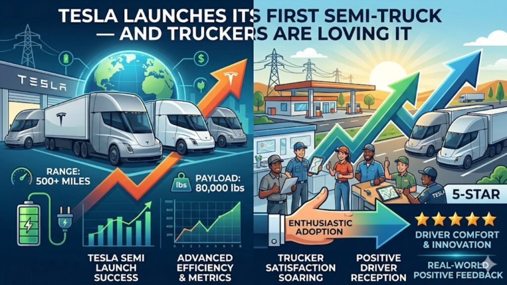 Tesla Launches Its First Semi-Truck — And Truckers Are Loving It