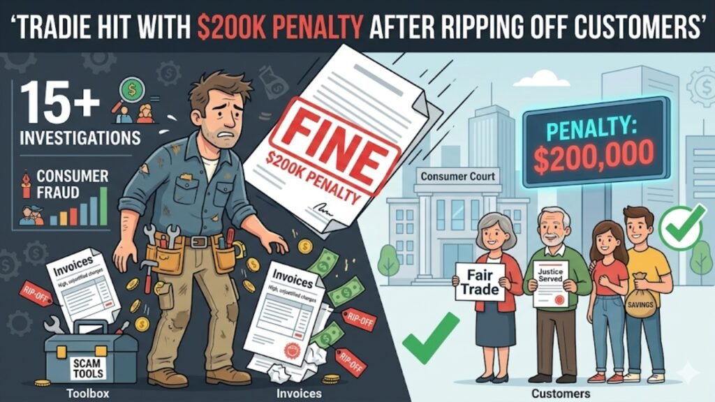 Tradie Hit with $200K Penalty After Ripping Off Customers