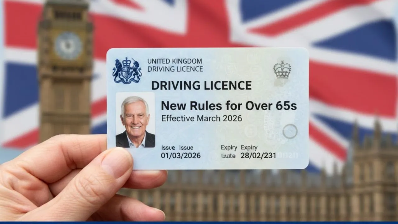 UK Government Introduces New Driving Licence Rules for Over-65s in March 2026