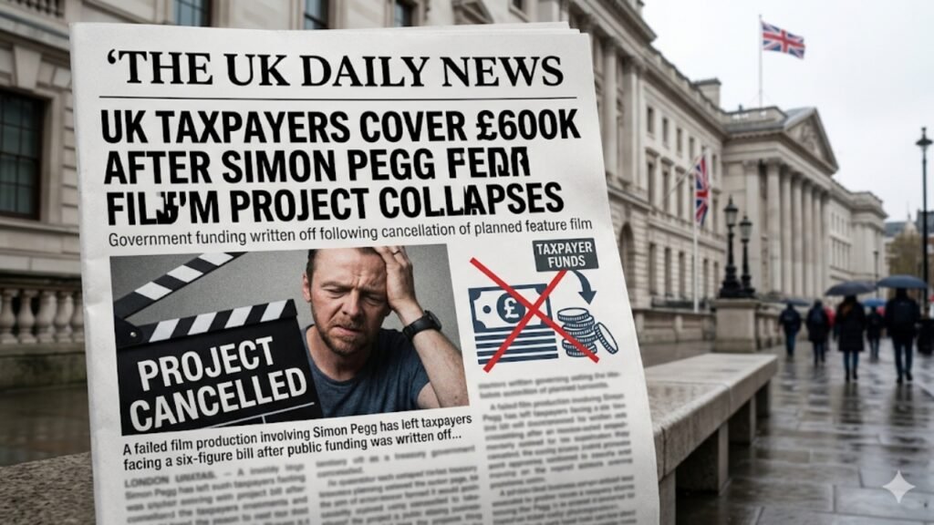 UK Taxpayers Cover £600K After Simon Pegg Film Project Collapses