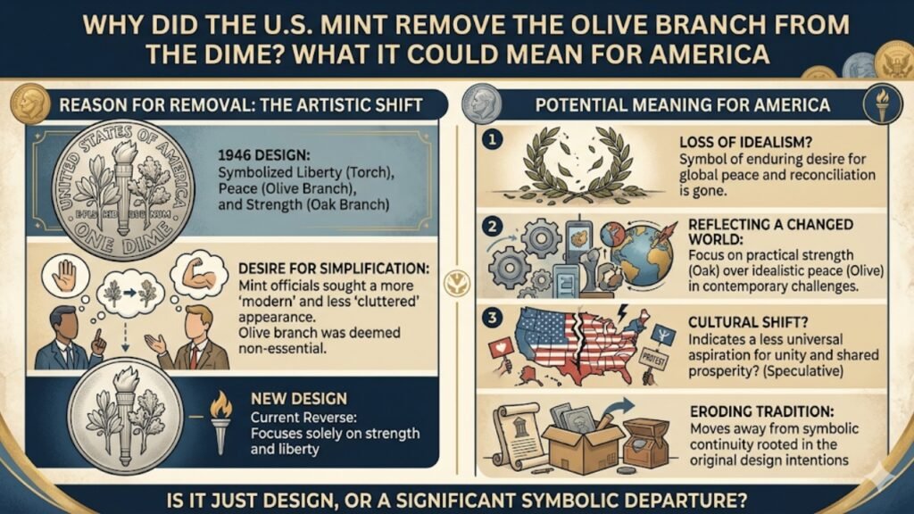 Why Did the U.S. Mint Remove the Olive Branch from the Dime? What It Could Mean for America