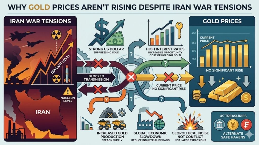 Why Gold Prices Aren’t Rising Despite Iran War Tensions
